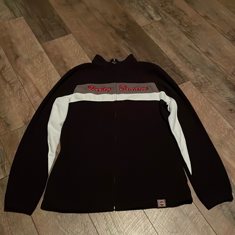 Harley Davidson women’s size medium full zip fleece jacket